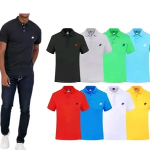 *CHOOSE YOUR COLOR* Mens Assorted Colors 100% Cotton Polo Style Shirts Classic Menswear Casual Stylish Soft Plain Shortsleeve Outfits Top Tropical