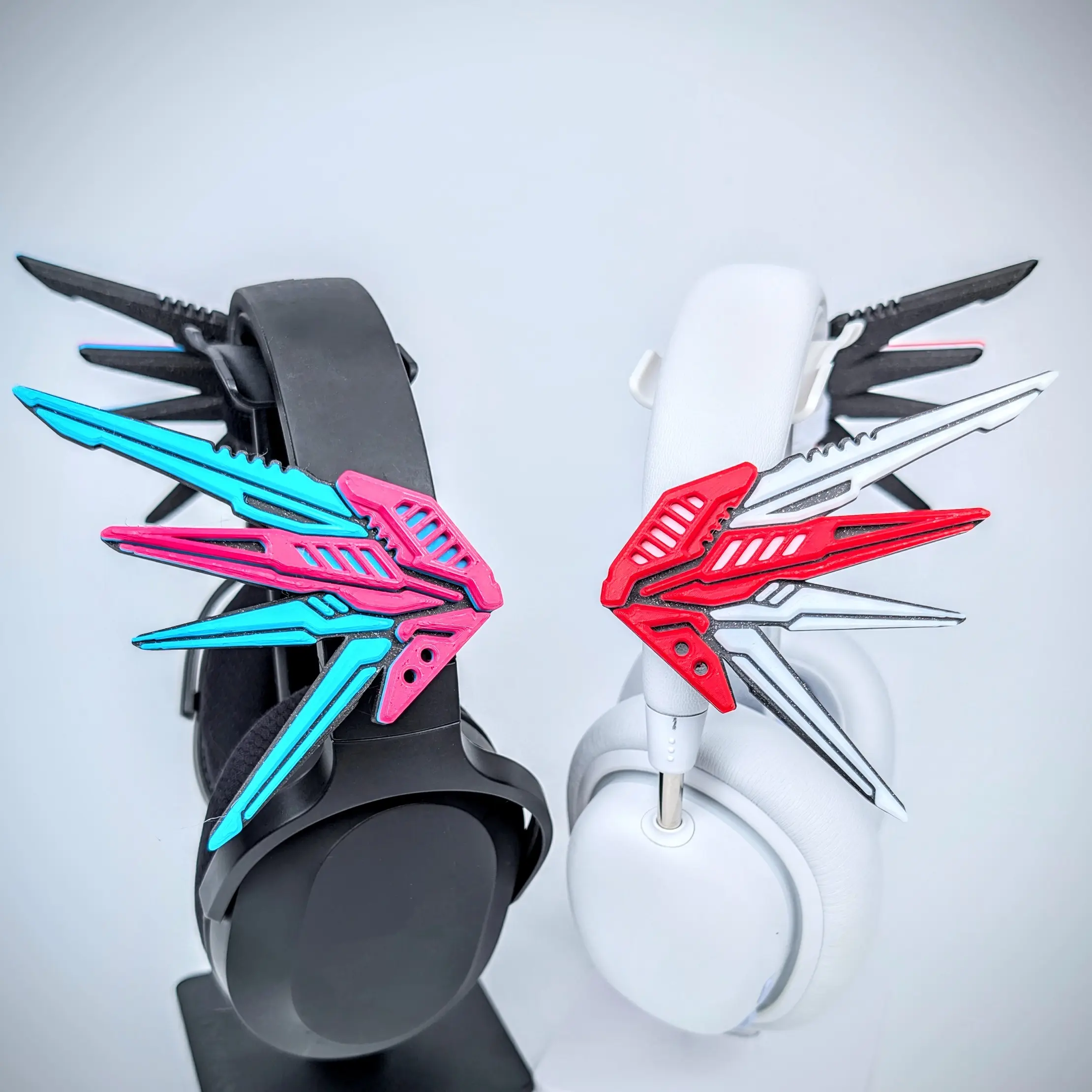 Mecha Wings for Headphones | Futuristic Robotic Headset Accessory | Anime Cosplay Wings