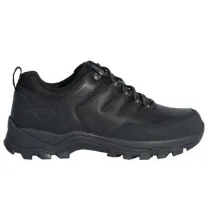 Rothco Scout 4-Inch All Terrain Hybrid Tactical Leather Shoe - Black, Waterproof, TAA Compliant, Lightweight, Comfortable Worker Footwear, H2O Lock, EVA Footbed, Non-Slip Outsole, Closed Toe