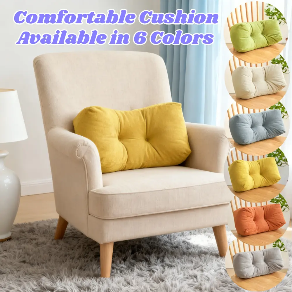 [Stylish Pillows] Elegant Lumbar Pillow – Adjustable lumbar support to relieve fatigue from prolonged sitting! Durable and comfortable, it conforms to the natural curve of your lower back and is machine washable. Perfect for Christmas home decor.