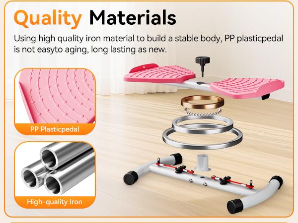 Waist Twister Machine Exercise,Ab Workout Equipment With 300lbs,Waist & Abdomen Muscle Home Exercise Equipment,Adjustable Silent Ab Twisting Board for Women Man