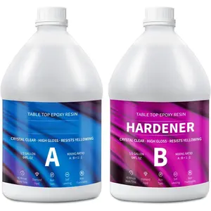 Epoxy  1 Gallon Kit,  Clear Epoxy  High Gloss, Easy Mix 1:1 Bubbles Free Art  for Coating and Casting, Countertop, Table Top, River Tables, , Craft DIY, Molds