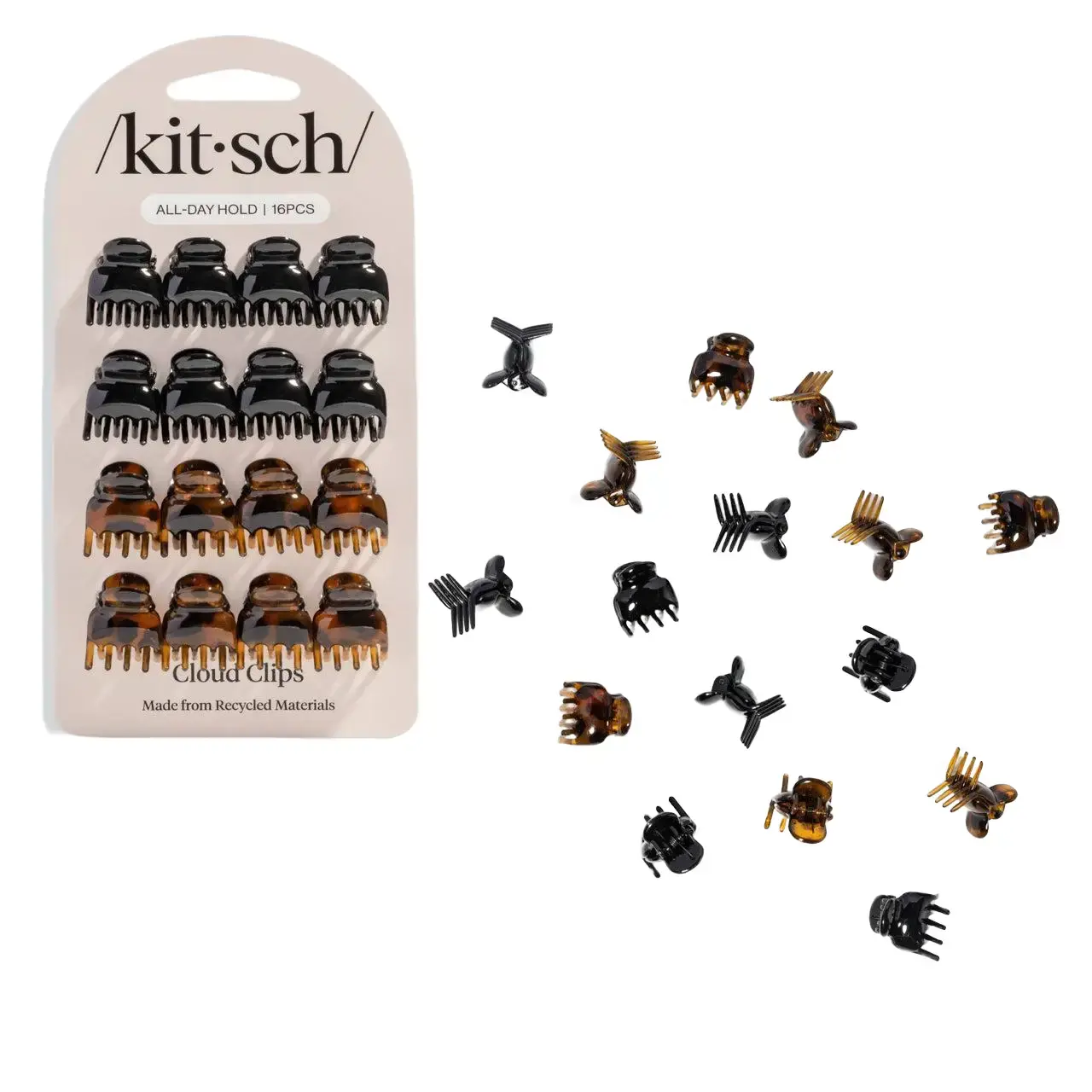 Black & Tort Micro Cloud Clip Set Black & Tort Micro Cloud Clip Set