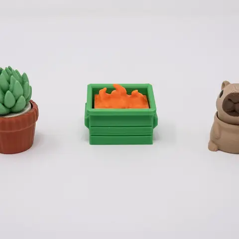 Cute Clickers, Fidgets, Shakers, and More | Capybara | Acorn | Succulent | Dumpster Fire | Home Decor |