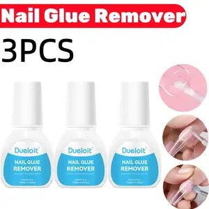3pcs Nail Glue Remover for Quick Removal of Acrylic Tips | Includes Nail Remover