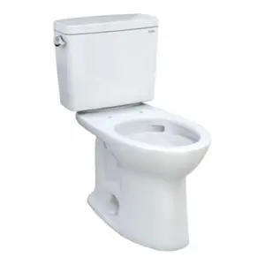 212 MAIN CST776CEFG-01 Drake UH 2-Piece Floor-Mounted Elongated Toilet, Cotton Finish, ADA-Compliant, 1.28 GPF Cefiontect Toilet with Lid