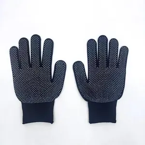 1 Pair of Rubber Latex Double Coated Work Gloves for Construction, Gardening Gloves, Safety Work Gloves, Black