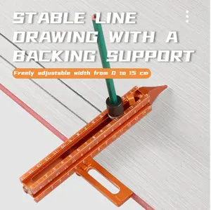 Imbot Magnetic 4-Sided Laser Scale Scribing Tool with Magnetic Base for Precise Woodworking Marking DIY Carpentry Furniture Making and Construction