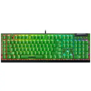 Razer BlackWidow V4 X Mechanical Gaming Keyboard (Green Switch) - Minecraft Edition