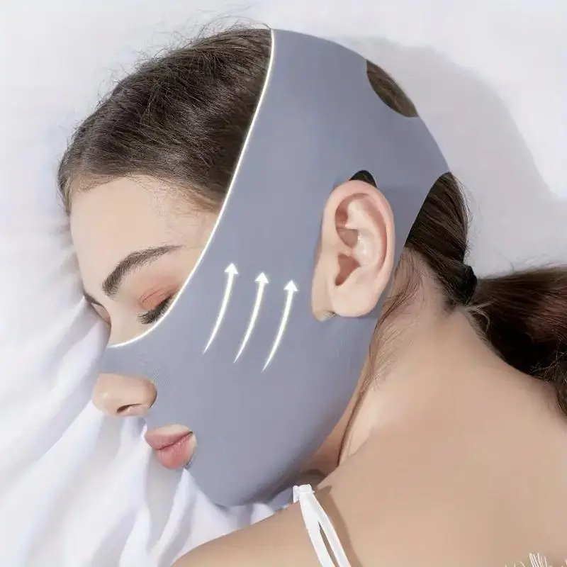 V Line Sculpting Firming Face Lifting Mask for Instant Facial Lift & Chin Reduction, Ultra-Thin Gentle Comfortable Chin Strap, Breathable Daily Home Use, Lightweight Design, Contour Enhancement