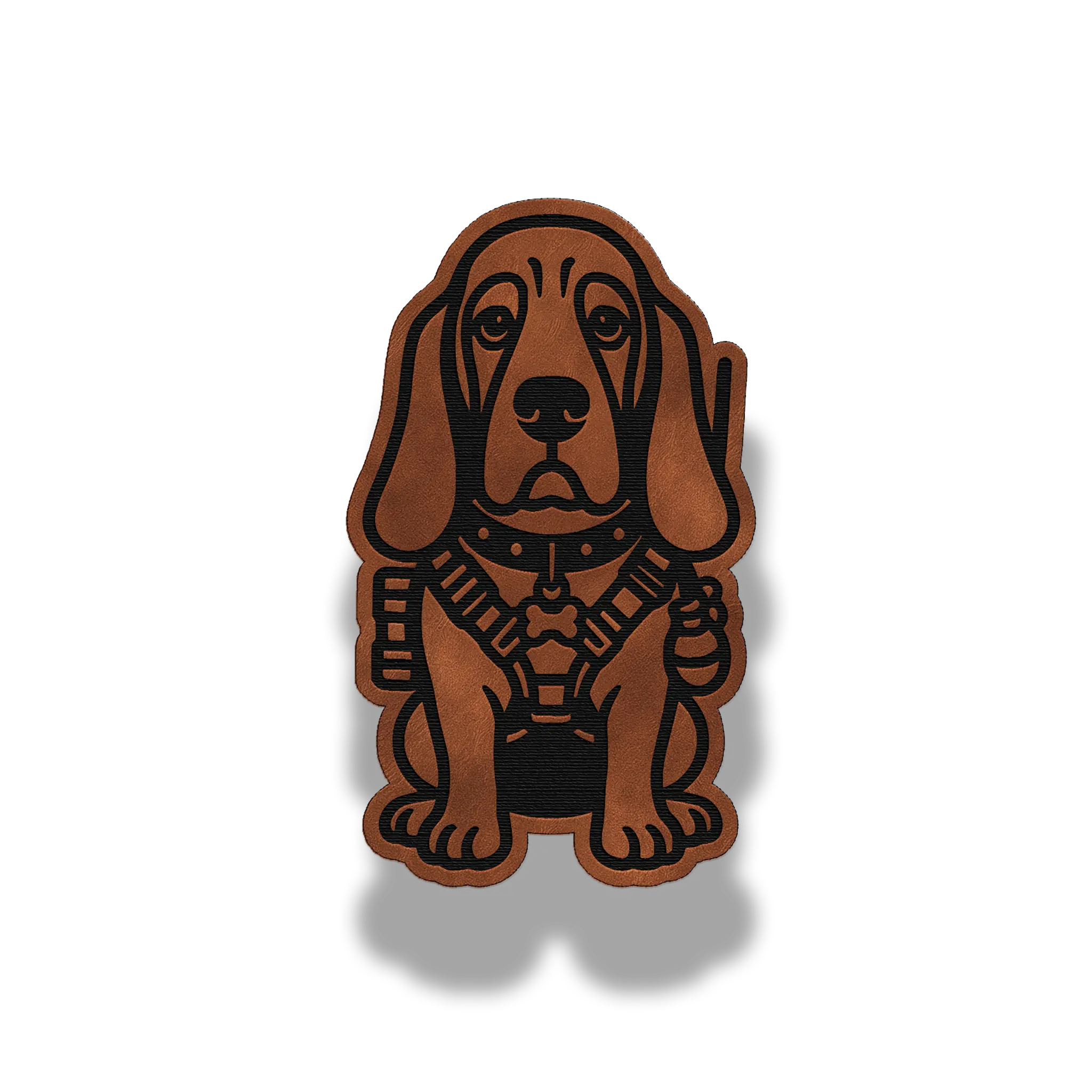 Tactical Basset Hound Dog Patch – Leatherette Morale Patch