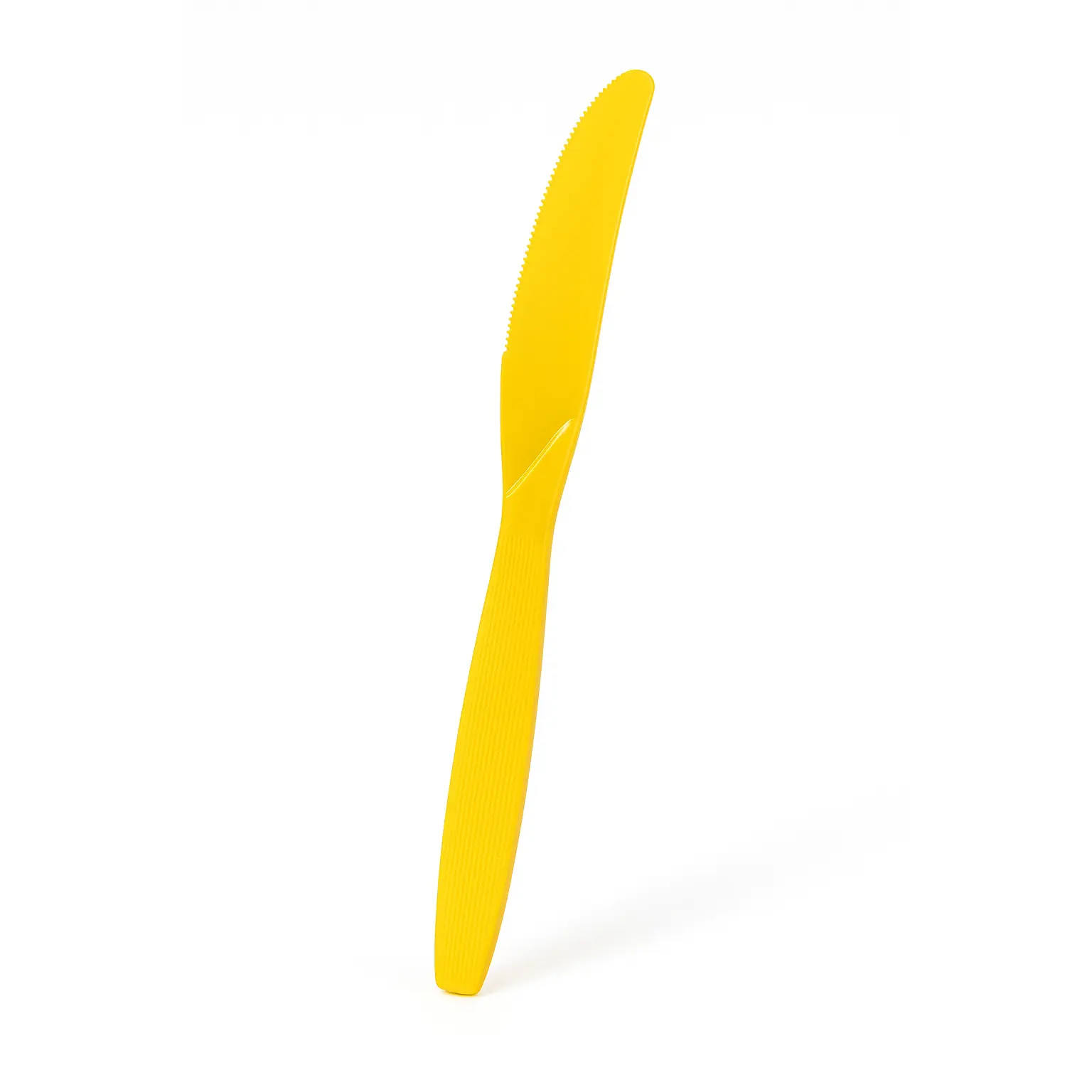 Vibrant Yellow Plastic Knives - 16 Count