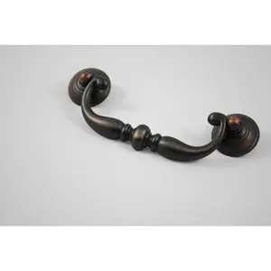 212 MAIN 10217VB Rustic Cabinet Drop Pull - Venetian Bronze, Zinc Door Hardware