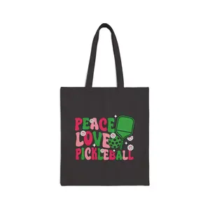 Pickleball Tote Bag, Pickleball Lover Gift, Peace Love Pickleball Bag, Pickleball Player Tote, Cute Pickleball Bag, Pickleball Fan Bag