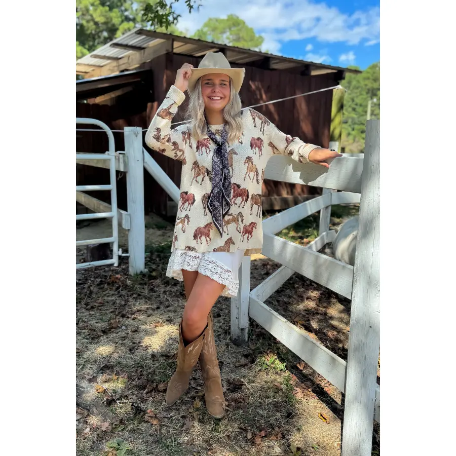 Show Me Your Mumu Wild Horses Knit Bonfire Sweater