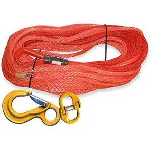 BILLET4X4 Safe-T-Line Wood Chipper Log-Winching Rope - 3/8 inch x 50 feet (U.S. Made) with Xtreme-Duty Winch Hook