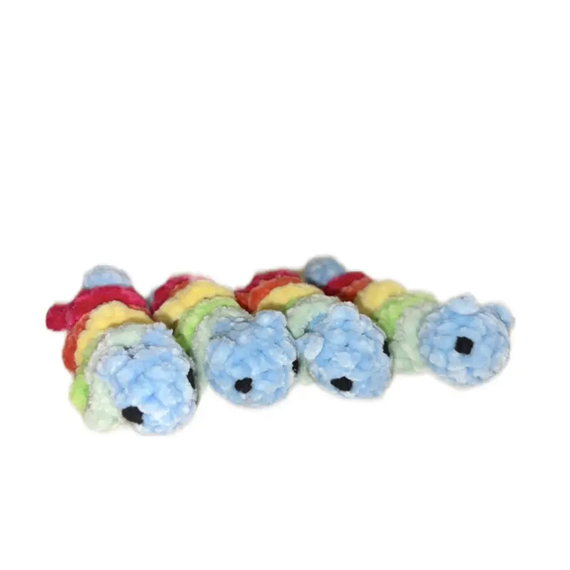 Crochet Spinning Caterpillar Plush Fidget Toy