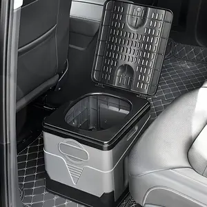 Camping Toilet Portable Foldable Toilet for Adults Waterproof for Outdoor Emergency Luggable Loo Hiking Car Travel