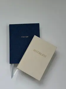 Made By The Word 9 Week Christian Journal Bundle - Cream Journal and Denim Christian Planner