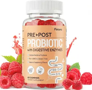 Probiotic Gummies 5-in-1 Pre and Post Probiotics for Women and Men with 16 Digestive Enzymes for Gut Health Digestion and Immunity 0 Sugar Prebiotics and Probiotics 60 Gummies Daily Digestive Support and Immune Wellness Formula