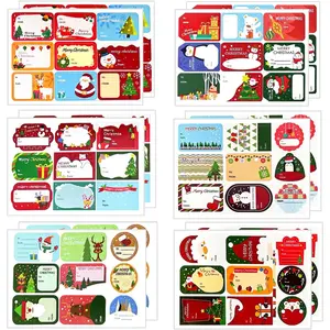 108 count Christmas Stickers Labels, Christmas Name  Labels Xmas  Tag Stickers Paper Label Stickers Christmas Self-Adhesive Stickers for Present Party Bags Cards Envelope