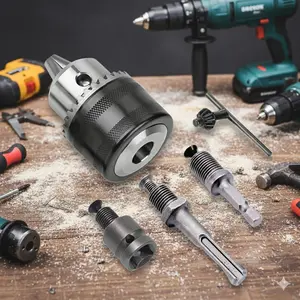 5-10mm Impact Drill Bit Adapter, 3/8-24UNF Impact Wrench Converter Set, Multi-Tool Power Drill Attachment for DIY Woodworking Metal Repair, Durable Portable Christmas Halloween Thanksgiving Gift