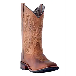 Laredo Ladies Brown Anita Cowgirl Square Toe Boots 5602
