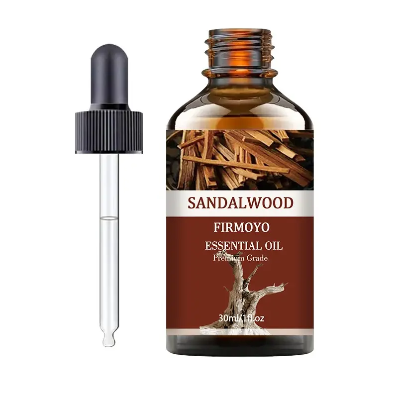 Sandalwood Essential Oil, 30 ml / 1 fl. oz. Pure plant-derived sandalwood essential oil, aromatherapy natural. Hydrates, repairs, and softens the skin. Suitable for both face and body. Ideal for home aromatherapy and odor elimination.