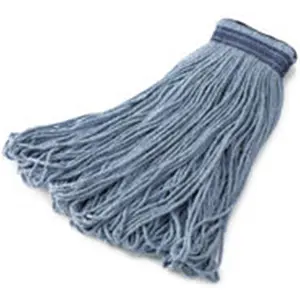 212 MAIN Universal Fit Cleaning Headband Mop, 24 oz Rubbermaid Commercial All Pro Blend Mop with Looped Ends, Blue