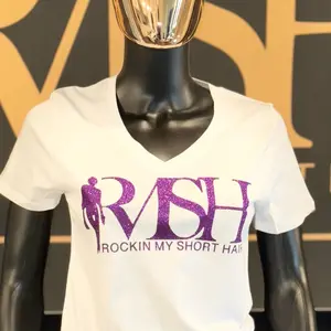 Purple Rockin My Short Hair  T-shirt