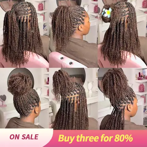 QVR 1 PCS Unisex Virgin Brazilian Ethnic Human Afro Kinky Bulk Braiding Hair Extension - Dreadlocks Ready, Curly Wavy, Quick Weave Extensions, Lace Closure & Frontal Wigs, Burmese Bundles (Black Friday Deal, Back to School)