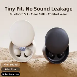Ultra Mini Bluetooth Sleep Earbuds - Super Flat Lightweight Wireless Headphones with Noise Isolation, No Ear Pressure for Side Sleepers, Ideal for Night Nap, Travel Use