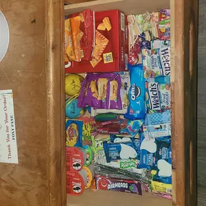 Foxy Fane 100-Count Snack Box – Delicious Crackers, Cookies, Candy & Chips | Perfect Holiday Gift for Kids & Teens (Thanksgiving, Christmas, New Year)