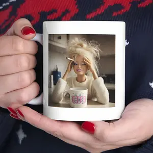 Funny Doll Face Mug, Gift For Woman, Disgusted Doll Meme Coffee Mug, Sarcastic Reaction Gift, Weird Humor Tea Cup, GTFO Season 5 Fan Gifts