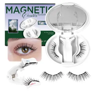 Magnetic Eyelashes with Applicator, Upgrade Soft Magnetic Lashes Portable Magnetic Eyelashes Natural Look, Reusable, No Glue Needed Fales Eyelashes for Eye YT25 (All-In-One & Comfortable)