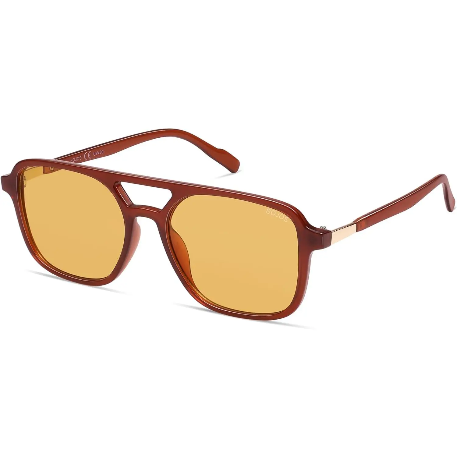 Brown Frame/Yellow Lens