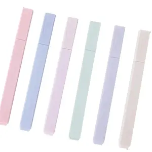 Aesthetic multicolored highlighter marker pen set. 12PC. Pastel colors| no bleed assorted color Highlighters for School and Office supply