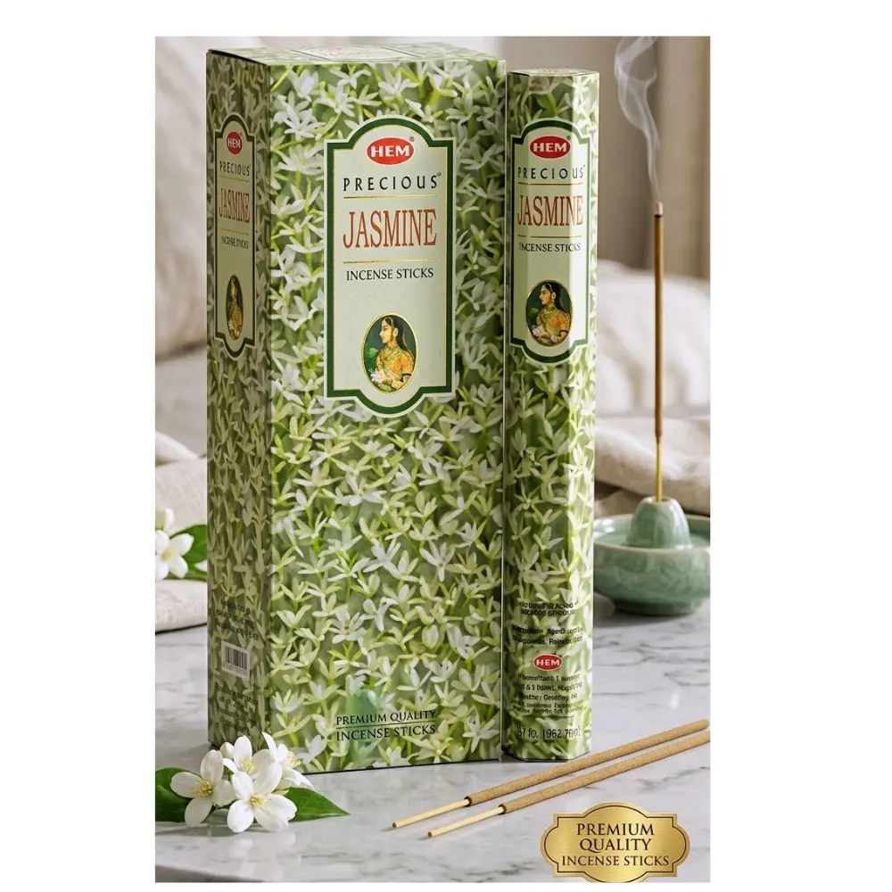 Incense Jasmine, Hight Quality Handcrafted in India - 1 Tube