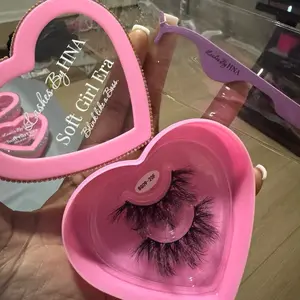 HNA Mink Lashes - Soft Girl Era - BSGR-20F - Pink Heart Case - High-Quality False Eyelashes