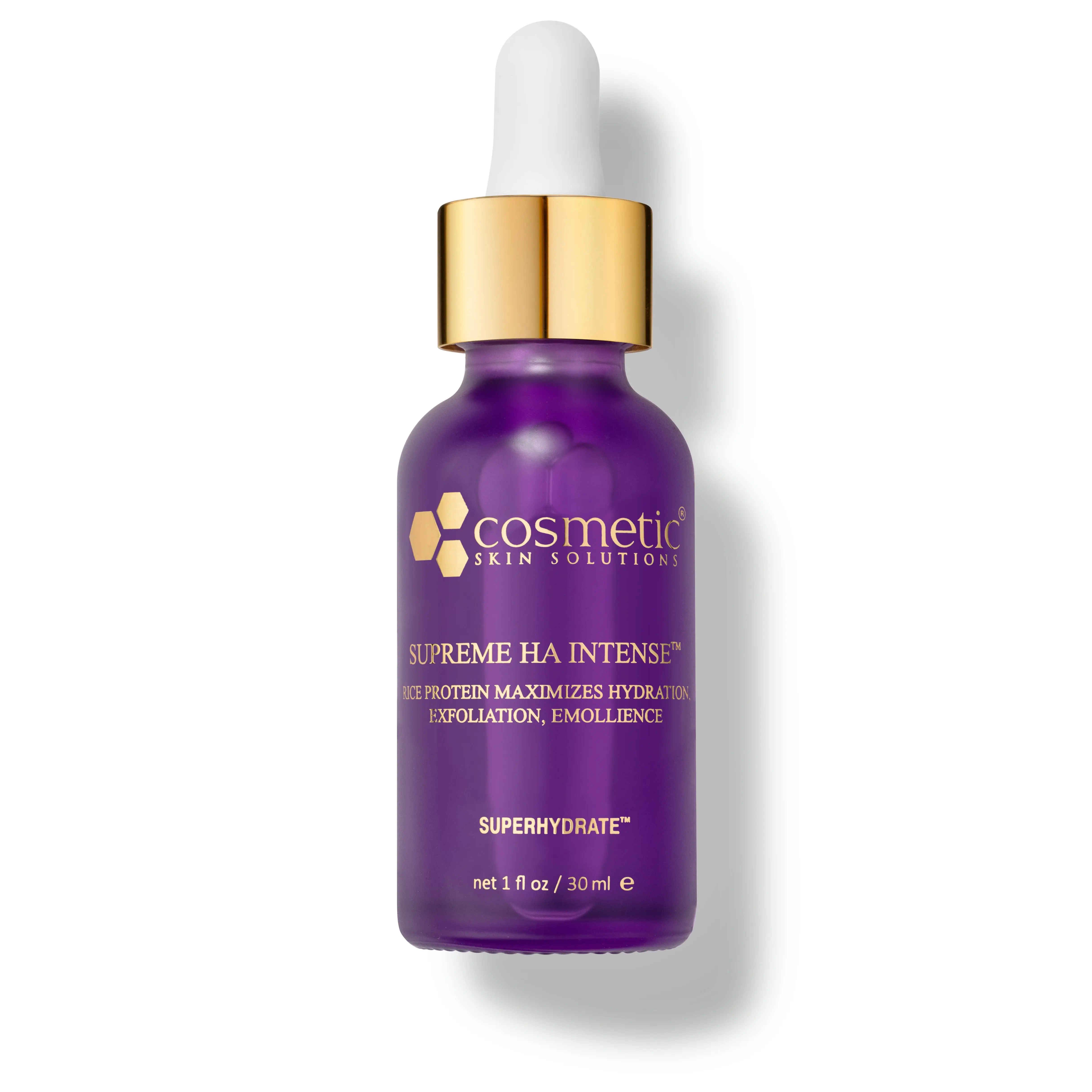 Supreme HA Intense | Hyaluronic Acid Hydrating Serum | Deep Moisture + Skin Plumping Treatment | Brightens & Smooths Texture | Barrier Support Gel Serum