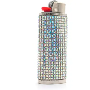 Shiny Rhinestone Lighter Case Cover Holder Sleeve Pouches for Full Size Classic Lighter J6