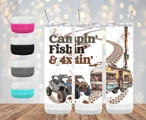 Camping, Fishing, ATV or 4x4 tumbler, Bluetooth speaker tumbler, Glow in the Dark speaker Tumbler, 4 in 1 speaker tumbler, can cooler speaker