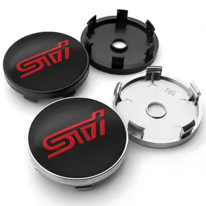 4PCS 60mm Car Wheel Center Hub Cap Badge Sticker Styling Accessories For Subaru BRZ STI XV SV Forester Legacy Outback Crosstrek Impreza WRX Ascent Car Stickers Stylish Car Merch