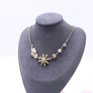 Pre-owned Chanel CC Logo Pendant Necklace Metal twins LDJ4205