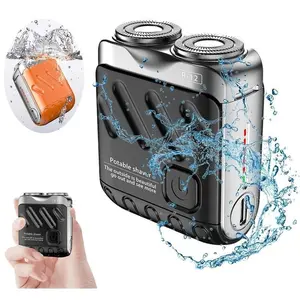 Men's Mini Electrict Shaver Luggage Electric Shaver Portable Beard Shaver USB Rechargeable Home Travel Comfort Afforable Digital Men's Beauty Tool, Shaver Trimmer, Waterproof Shaver Grooming Beard Shaver Kit, Multi-use Hair Shaver, Multifunctional Shaving