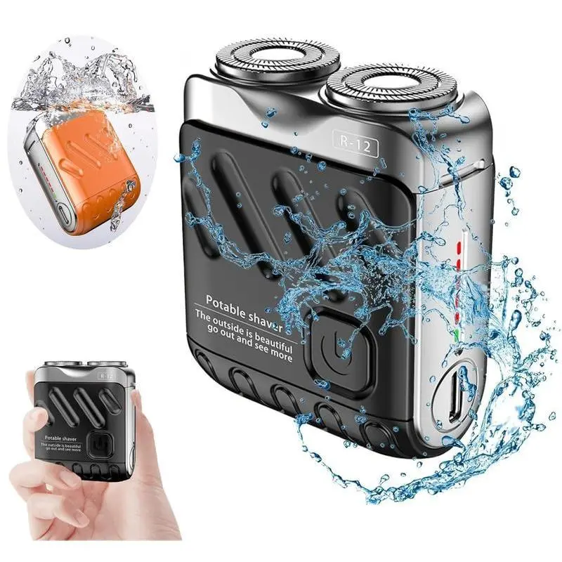 Men's Mini Electrict Shaver Luggage Electric Shaver Portable Beard Shaver USB Rechargeable Home Travel Comfort Afforable Digital Men's Beauty Tool, Shaver Trimmer, Waterproof Shaver Grooming Beard Shaver Kit, Multi-use Hair Shaver, Multifunctional Shaving