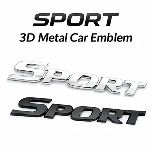3D Metal SPORT Car Emblem Badge – Auto Body Trunk Side Fender Sticker Decal for Car Truck SUV Sport Edition