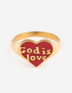 Enamel God is Love Ring Enamel God is Love Ring