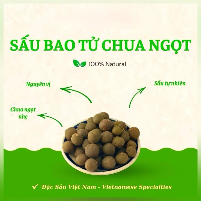 Hanoi Fruit With Salt Chilli 1.1lb - Sấu Giòn Muối Ớt 500g/túi