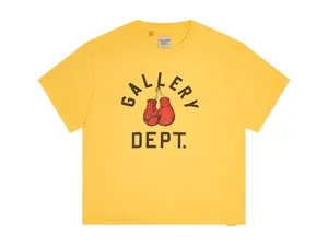 Gallery Dept. Boxing Merch T-shirt Gold Yellow (men) by StockX
